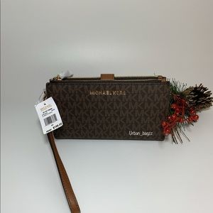 Michael Kors JST Large Double Zip Wristlet Wallet